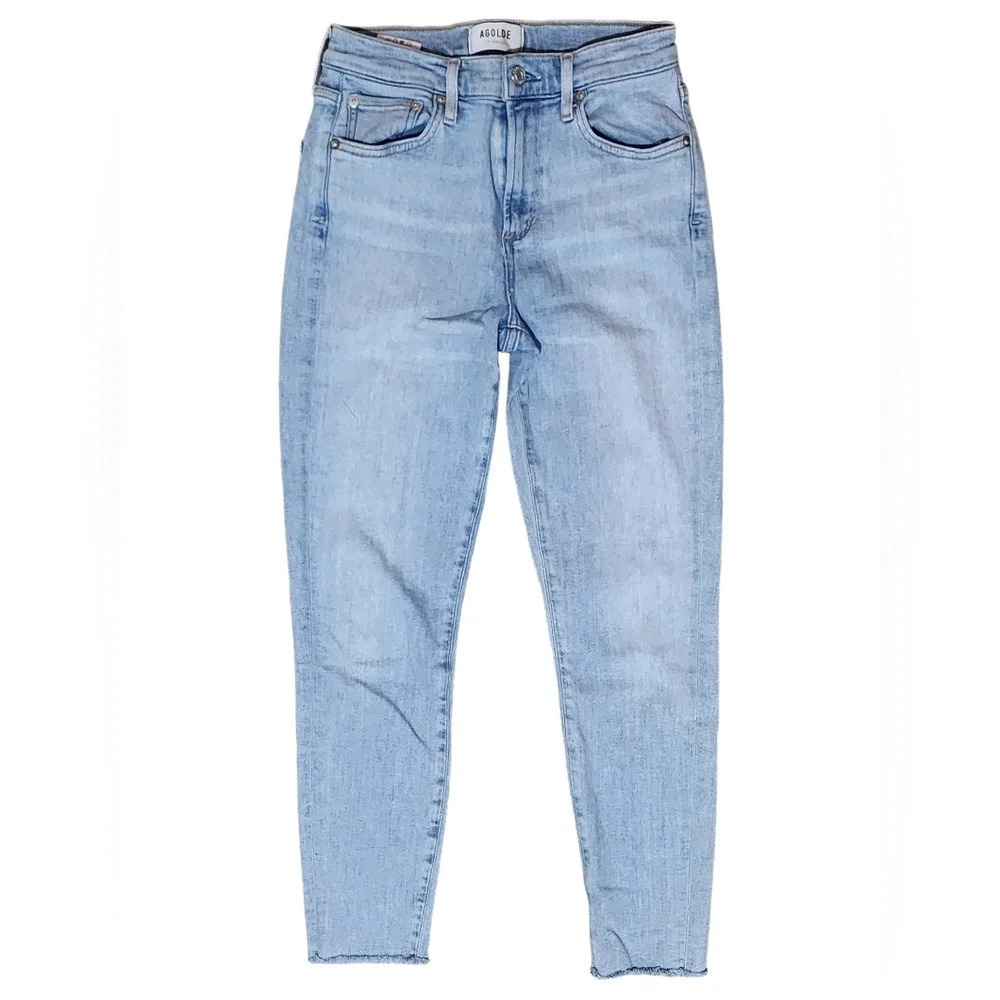 AGOLDE Sophie Mid Rise Raw Hem Jeans